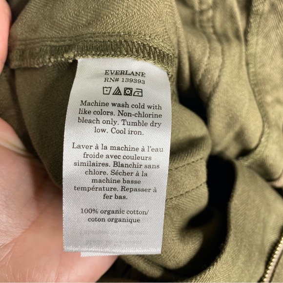 Everlane The Organic Cotton  Herringbone pant size 4 In Beech - Picture 5 of 7